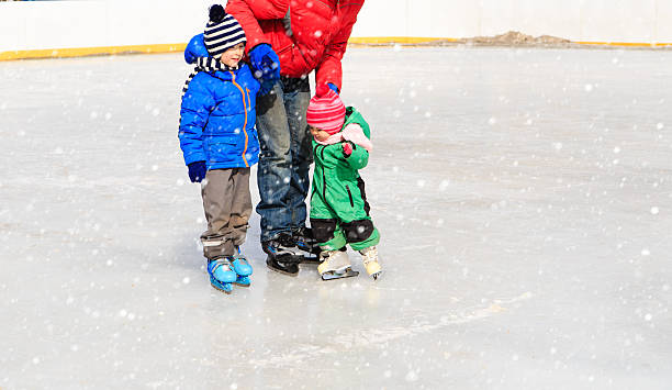 istock father with two kids skating in winter 501891570