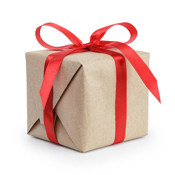 istock present box from brown papaer with red ribbon bow 501891874