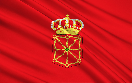 La bandera de la comunidad foral de Navarra, España photo