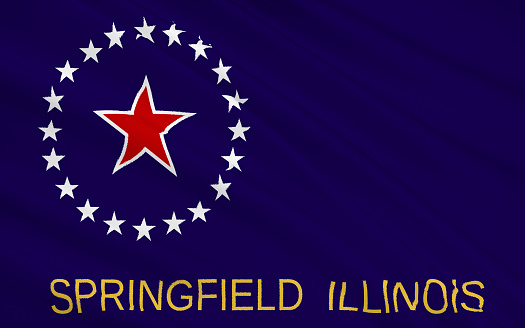 The national flag of Springfield - city in the Midwest, the capital of the State of Illinois