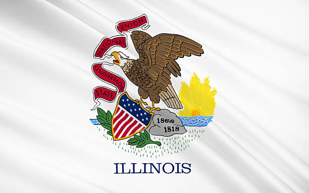 istock State Flag of Illinois 501904892