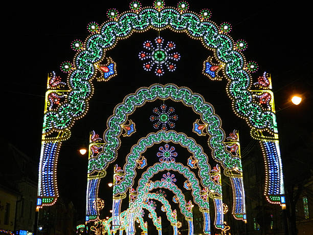 istock Christmas lights tunnel 501905566