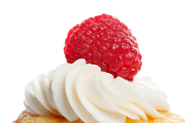 istock Red Berry and white cream 501906260
