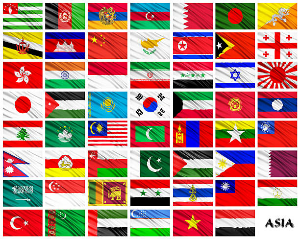 istock Flags of Asian countries in alphabetical order 501907034