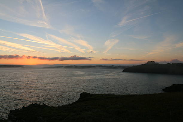 istock Newquay Misty Sunrise 501912360