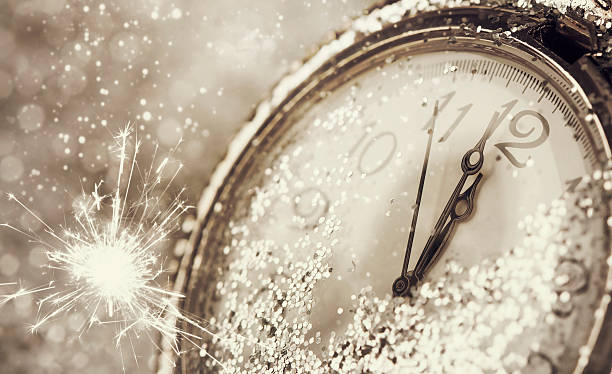istock Old watch pointing midnight - New Year concept 501913106