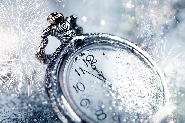 istock Old watch pointing midnight - New Year concept 501913124