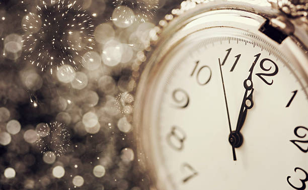 istock Old watch pointing midnight - New Year concept 501913188
