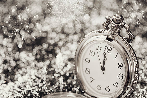 istock Old watch pointing midnight - New Year concept 501913214
