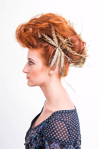 istock Hair styling with hay and corn 501914946