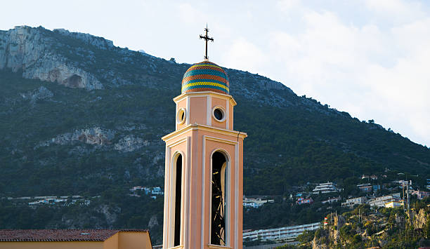 Dome of Saint Nicolas Church of Monaco stock photo