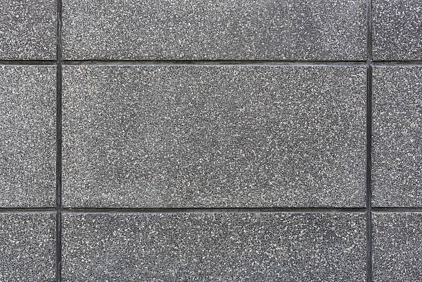 istock stone washed floor, made of small sand stone mixed 501918094