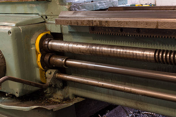 istock Part of an old turning lathe 501931544