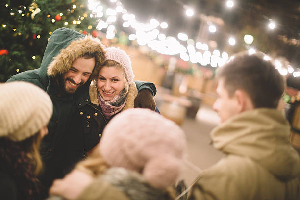 istock Celebrating Christmas Eve outdoors 501932114