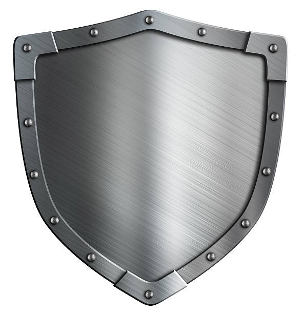 istock Simple coat of arms metal shield isolated 501933038