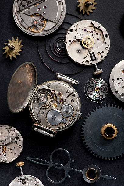 istock old  pocket watch, gears and mechanisms 501935544