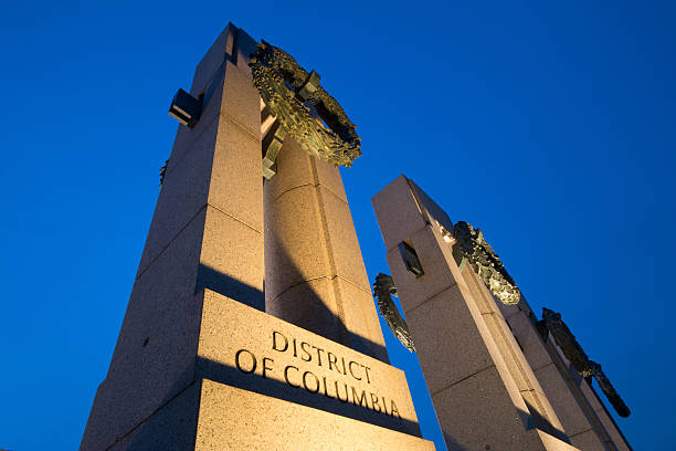 istock World War II Memorial at Dusk 501936060