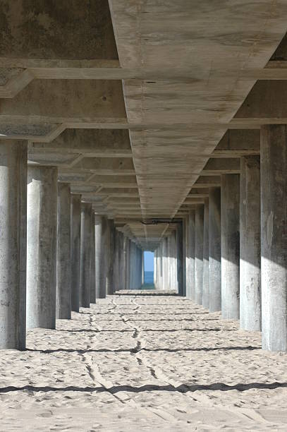 istock Under Pier View of Water 501939084