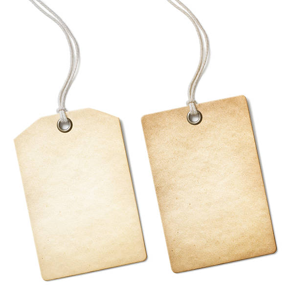 istock Blank old paper price tag or label set isolated on 501939152