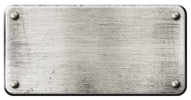 istock grunge steel metal plate with rivets isolated 501939298