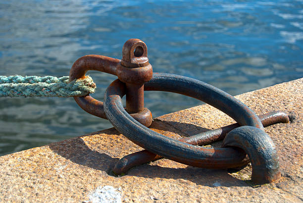 istock Bollard for docking ships, Sweden 501944141
