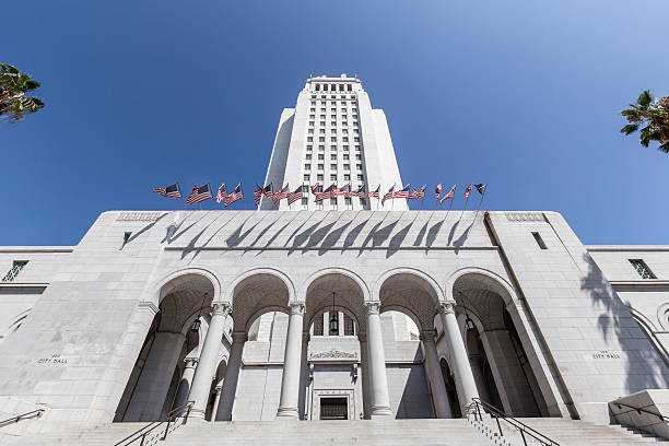 Los Angeles City Hall stock photo