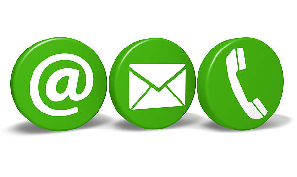 istock Website Contact Green Icons 501944705