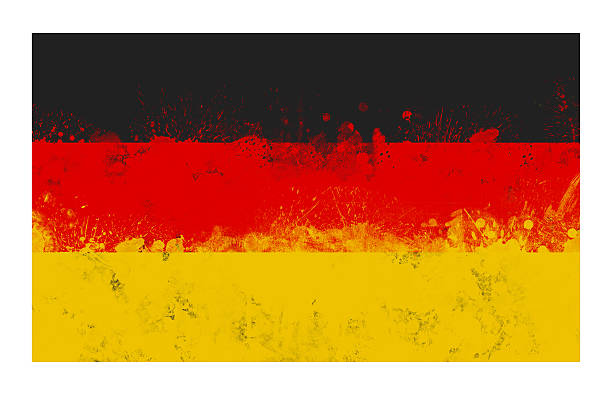 istock Grunge Splatter Painted Flag of Germany 501945283