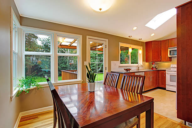 istock Cozy kitchen room with dinig area 501945381