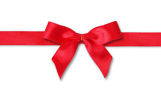 istock red ribbon and bow on isolated white background 501945700