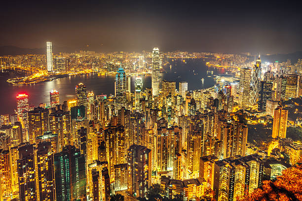 istock Hong Kong skyline at night 501946176