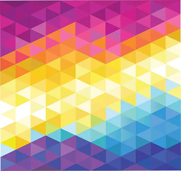 Vector illustration of Colorful Diamonds Shaped Background