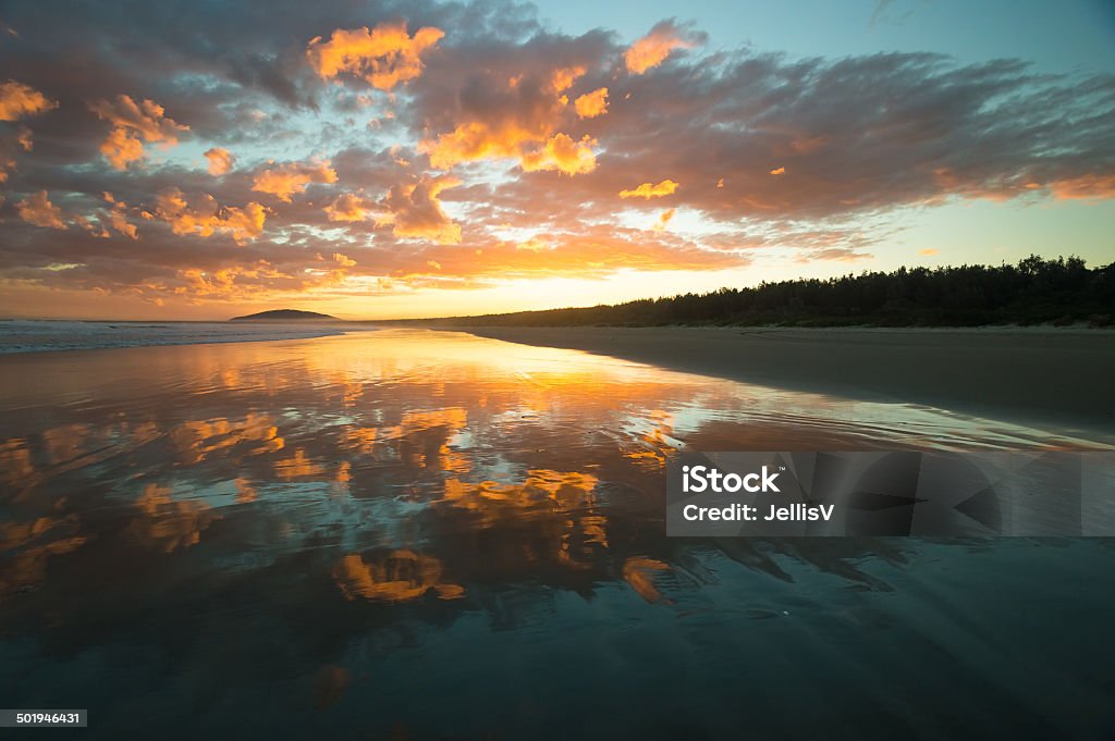Stunning Sunset at a Beach A stunning sunset at a beach. Landscape - Scenery Stock Photo