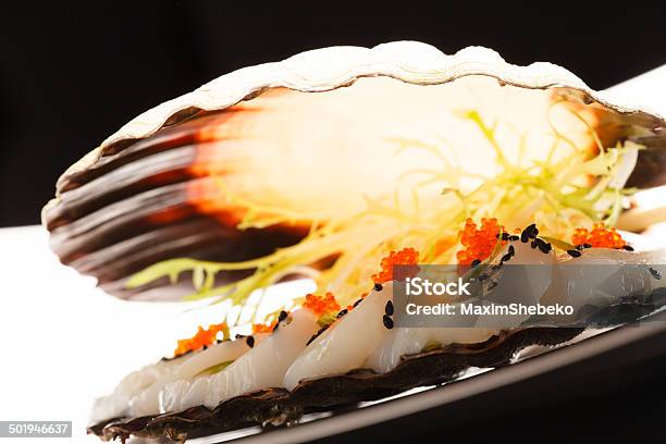 Scallops Presented On A Scallop Shell Stock Photo - Download Image Now - Animal Shell, Appetizer, Baked