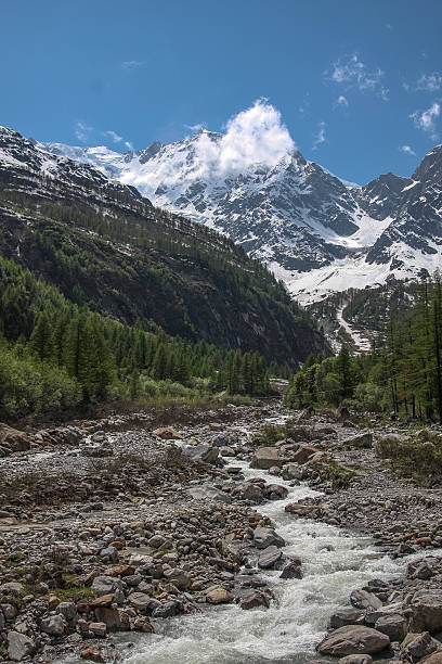 «monte rosa альпы - liskamm стоковые фото и изображения