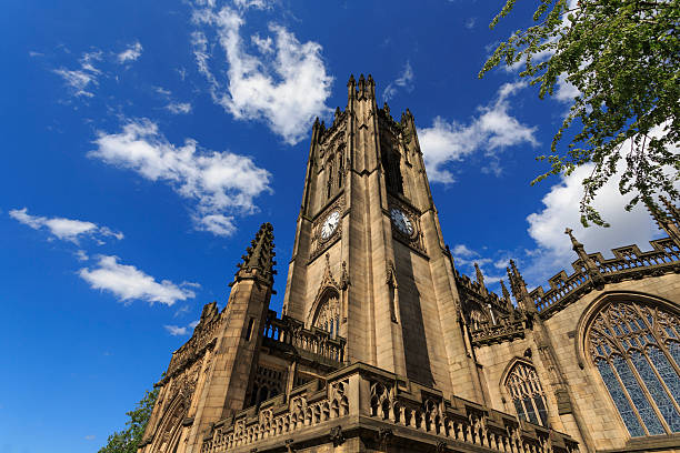 Manchester Cathedral stock photo