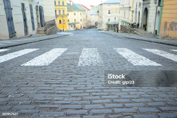 Cobbled Street Stock Photo - Download Image Now - Architecture, City, Cobblestone