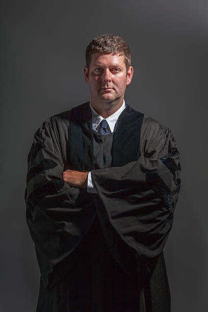 Serious Judge stock photo