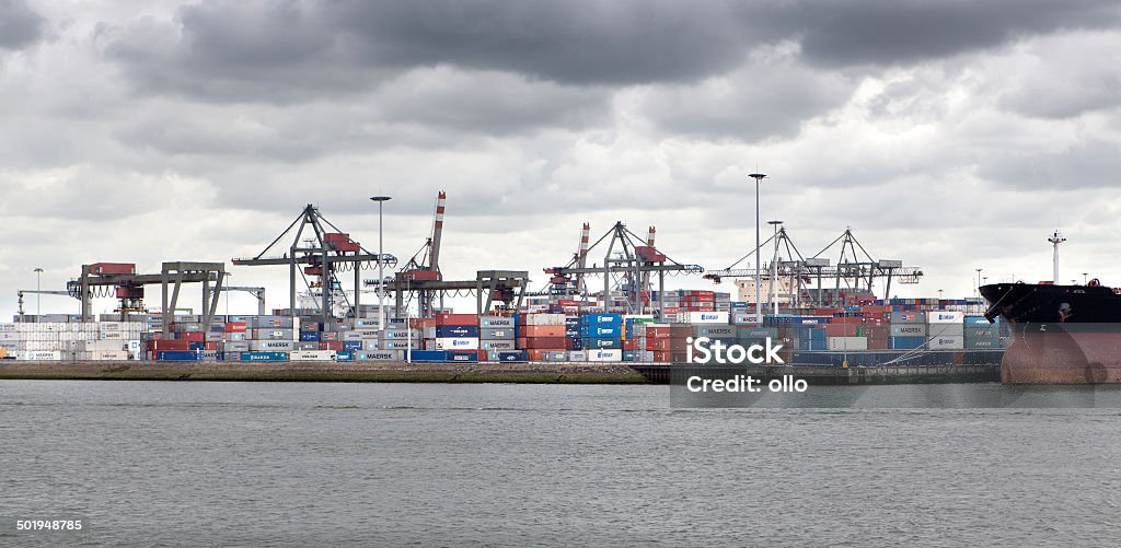 Puerto de Rotterdam, Waalhaven - Foto de stock de Puerto libre de derechos