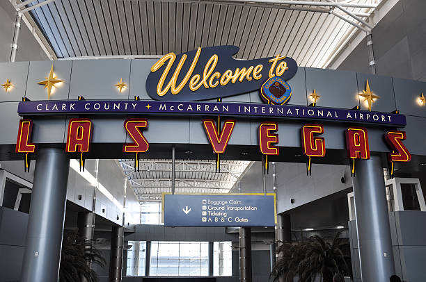 Clark County McCarran International Airport - Las Vegas, USA stock photo