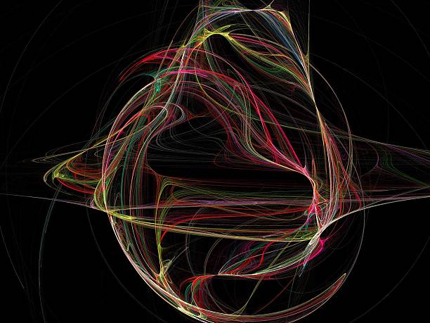 istock Digital Fractal on Black 501958429