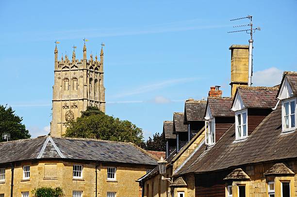 istock Church and rooftops, Chipping Campden. 501959327