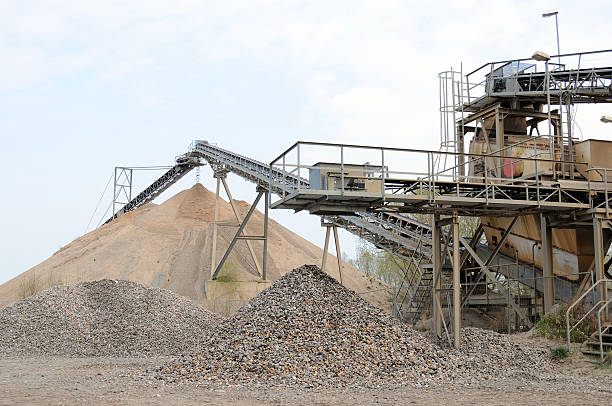 istock Conveyor belt in a gravel pit 501959509