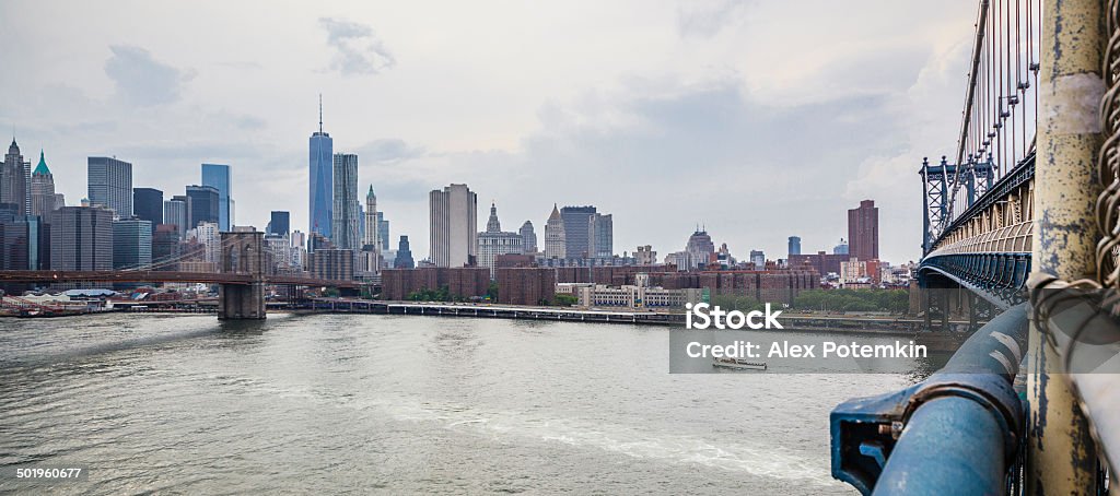 맨해튼 전망 매해튼 구름다리 - 로열티 프리 0명 스톡 사진