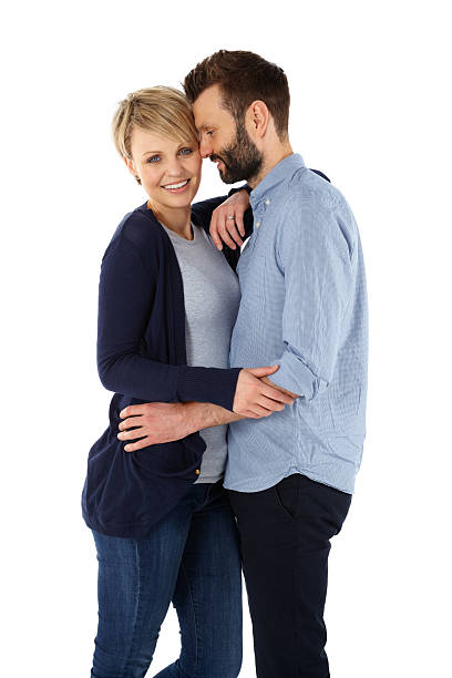 istock Portrait of romantic young couple 501960905