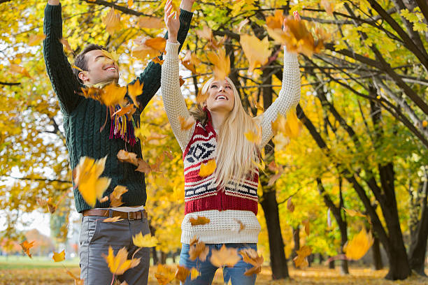 istock Romance in Autumn park 501961769
