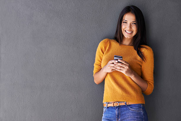 istock Keeping in touch with her friends 501961791