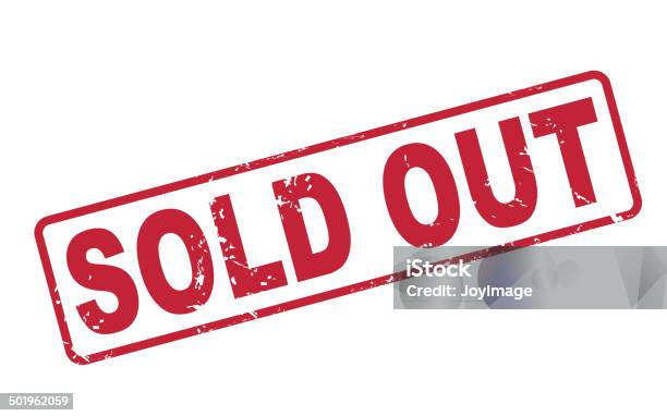 Stamp Sold Out With Red Text On White Stock Illustration - Download Image Now - Sold Out, Sign, Authority