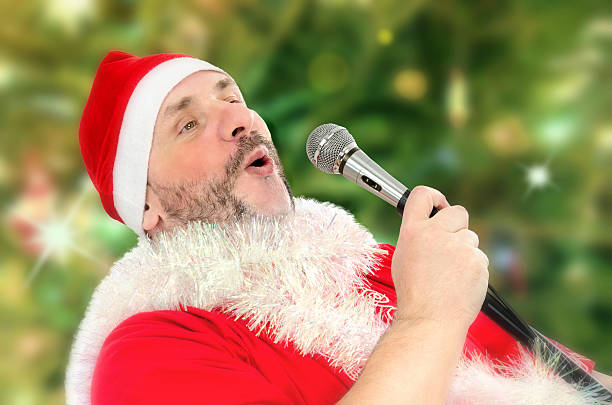 istock Huge Santa Claus belting Ho-ho-ho 501963003