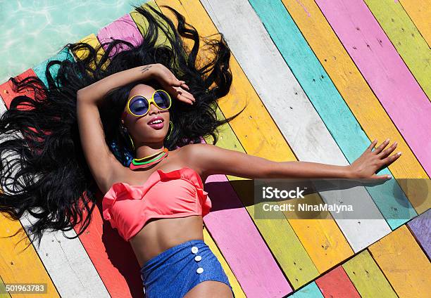 Tropical Summer Holiday Fashion Concept Stock Photo - Download Image Now - Women, Fashion Model, Fashion